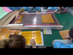 Dispense adhesive to secure the cable welding point of the heater