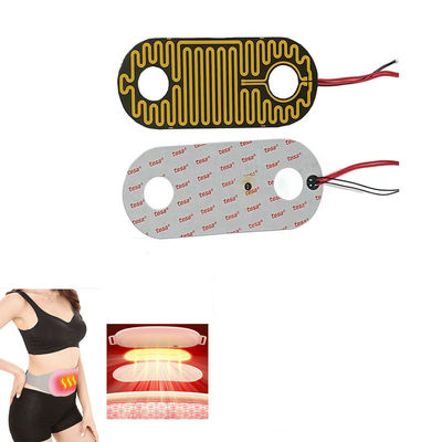 Polyimide Flexible Heating Pad , Thin Film Heating Element For Warm Palace Belt