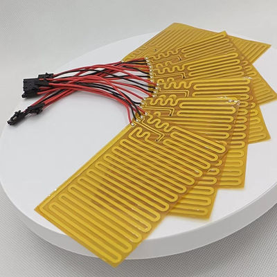 Electric Custom Flexible Heater , Polyimide Thin Film Heating Element 0.1mm Thickness