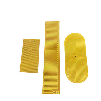 OEM Metal Polyimide Heating Element Flexible With Yellow Black Color Special Shape