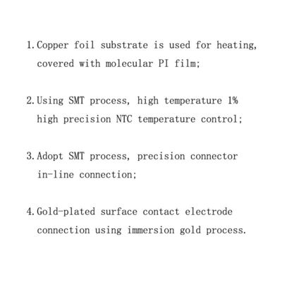1.5V Polyimide Heater Element , Flexible Type C USB Heating Film With Special Shape